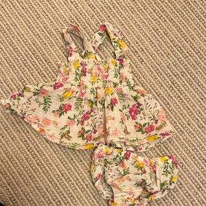 Angel Dear Floral Diaper Cover Set - Pink, Yellow, Green